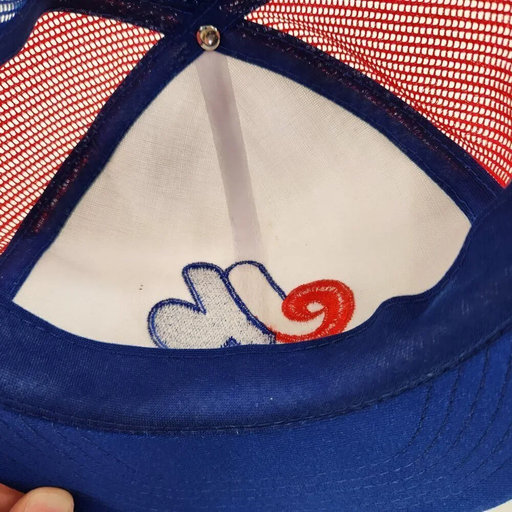 Montreal Expos Ted Fletcher Trucker Hat Vtg Embroidered - Picture 11 of 11